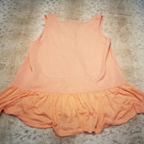 French Connection Flowey Peach Ruffled Tank Top Size XS