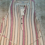 NWT Splendid Linen Stripe Picnic Dress W Tie RD0231X