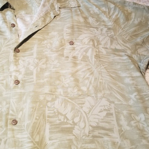 Batick Bay Light Weight Button Up Hawaiian Shirt Size 2XL