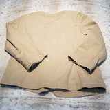 Talbots Stretch Tan 3/4 sleeve Relaxed Blazer Size 12