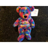 1997 Mall Of America Groovy Bean Bag Bear Plush Toy Teddy Bear