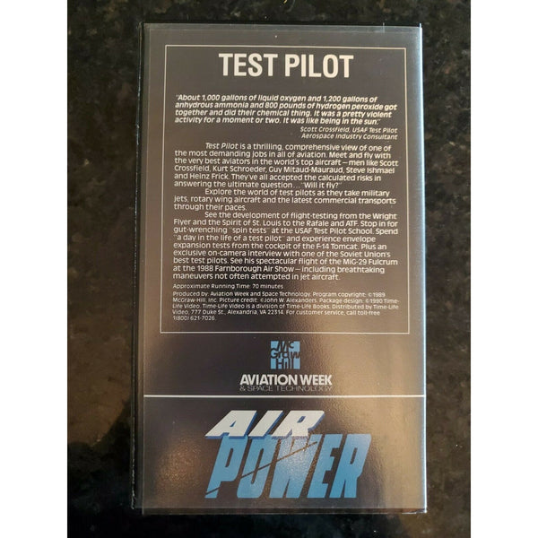 Air Power VHS Test Pilot Time Life Aviation Week Space Technology