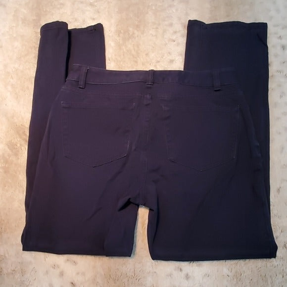 Chaps Navy Mid Rise Straight Cropped Pants Size 4