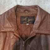Vintage Montgomery Ward Leather Bomber Jacket Size M