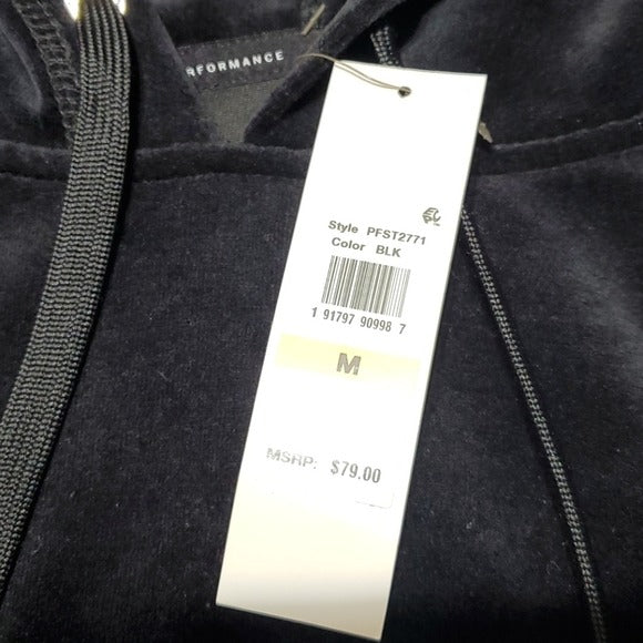 NWT Calvin Klein Performance Velour Cropped Sweatshirt Size M