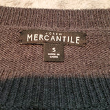 J.Crew Mercantile Grey Sweater w Sleeve Detailing Size S