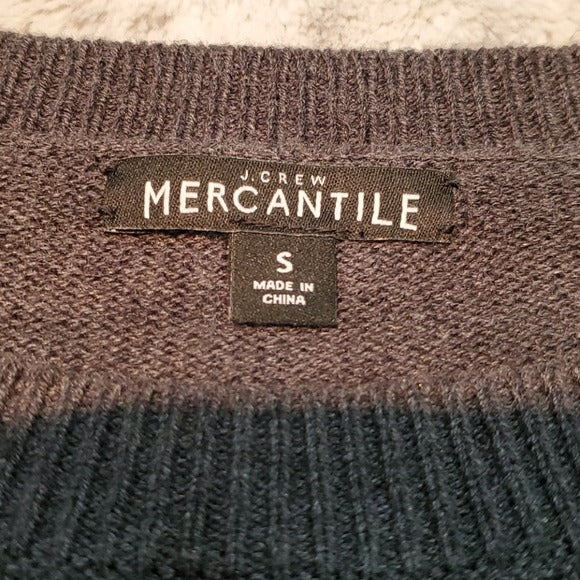 J.Crew Mercantile Grey Sweater w Sleeve Detailing Size S
