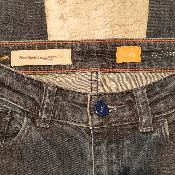 Pilcro and the Letterpress Mid Rise Skinny Jean Size 25