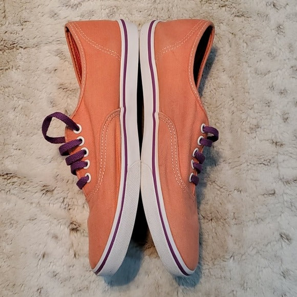 Vans Salmon Pink and Purple Accents Size 7.5