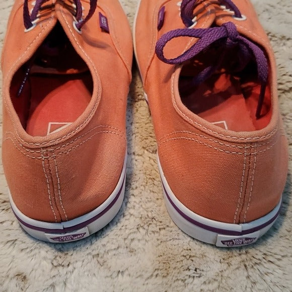 Vans Salmon Pink and Purple Accents Size 7.5