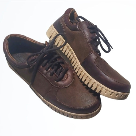 Born BOC Brown Leather Fashion Sneakers Size 9.5