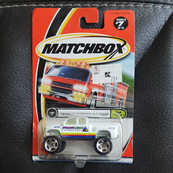 Matchbox Team Tundra Chevrolet Silverado 4x4 Pickup #7 of 75 1:64 Scale Diecast