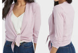 NWT 89th Madison Lilac Open Front Tie Ballet Cardigan