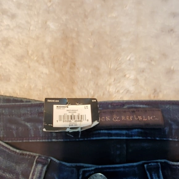 NWT Rock & Republic Embellished Kashmiere Jeans Size 2
