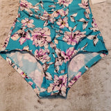 NWT Cara Loona Watercolor Floral Print One Piece Swim