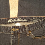 Eddie Bauer Curvy Straight Mid Rise Blue Jeans Size 8