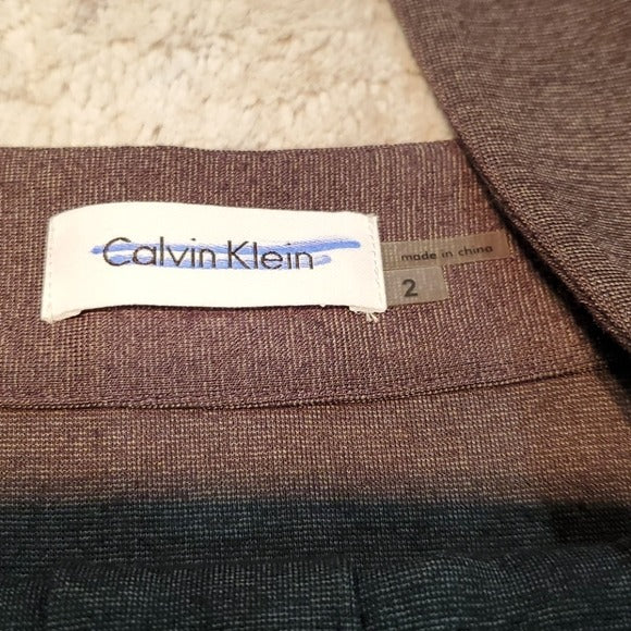 Calvin Klein Gray Casual Jumper Dress w Pockets Size 2