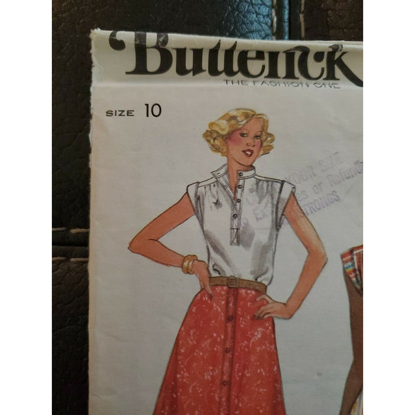 Butterick 5324 SEWING Pattern Misses Belt Top Skirt 10
