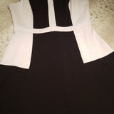 Jack by BB Dakota Black and White Midi Dress Size 6