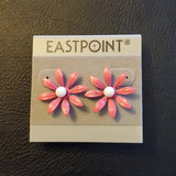 Boutique Pink Flower Pendant Earrings