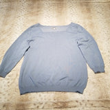 Joseph Abboud Light Blue Boat Neck Basic Sweater Size M