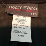 Tracy Evans Vintage Long Wool Blend Fancy Blazer Size L