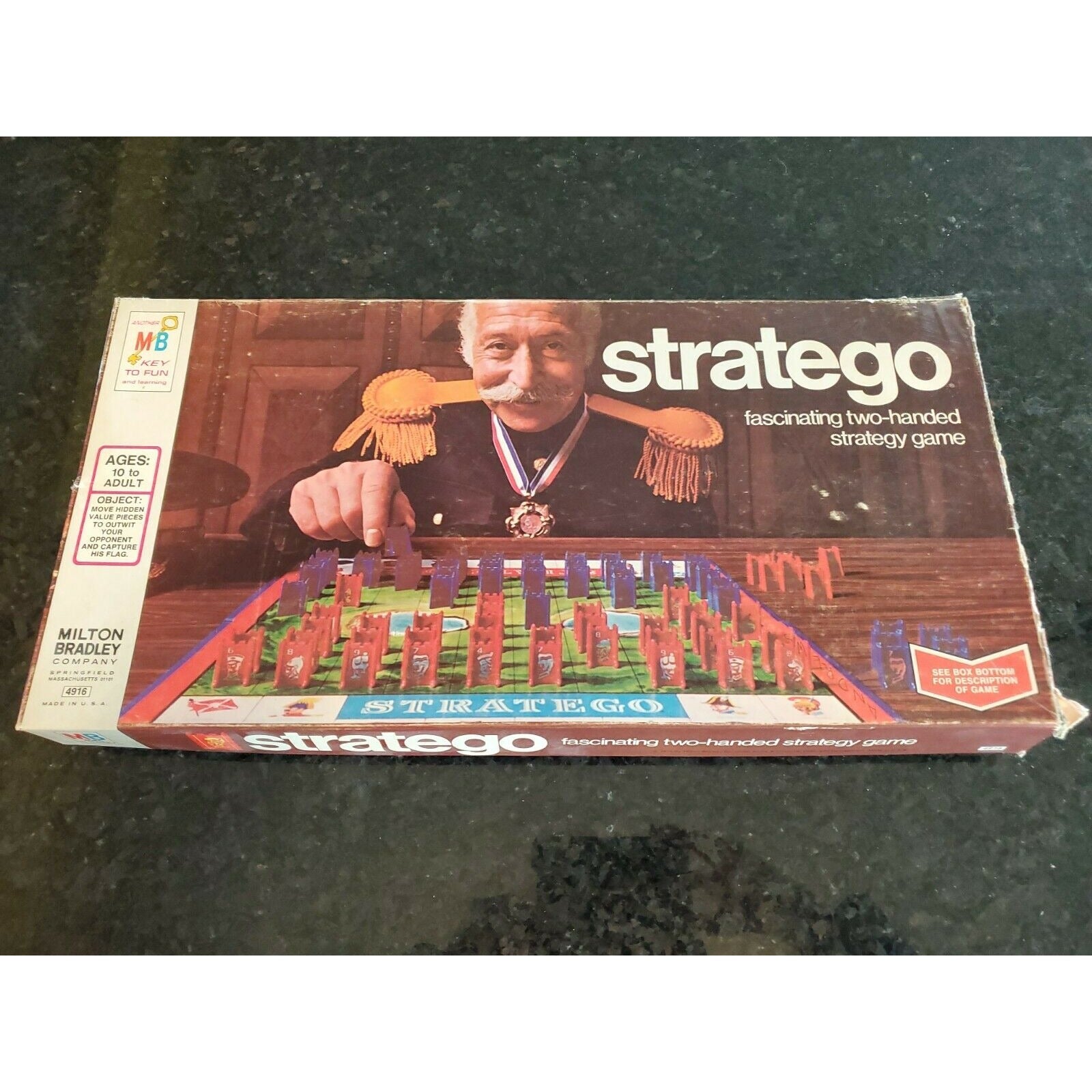 Stratego Strategy Board Game 1975 Milton Bradley – Stylized Thrift