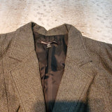 Briggs New York Black and Gray 2 Button Blazer Size 10P