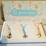 NWT Gemma Simone Summer Vibes Rope Necklace & Charms