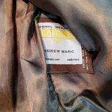 Andrew Marc Black Wool Cashmere Blend Pea Coat Size M