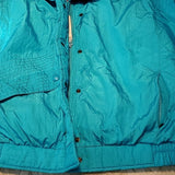 Roffe Vintage Aqua Blue Quality Puffer Ski Jacket Size 10