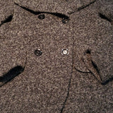 Etam Paris Wool Blend Double Breasted Pea Coat Size M