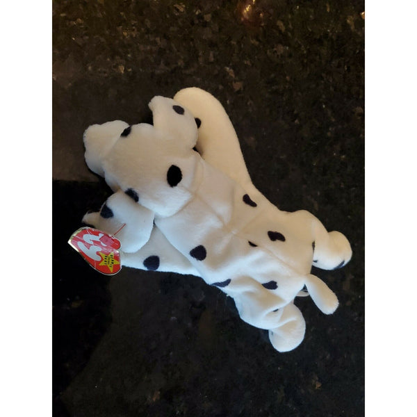 Ty Beanie Baby #4100 Sparky Dalmatian Dog Gold Heart Tag