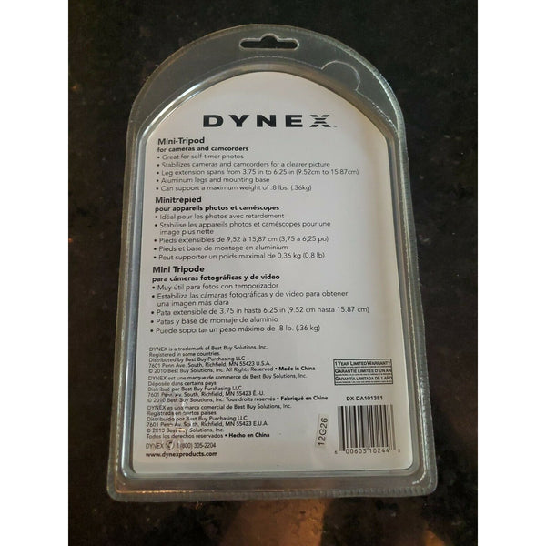 Dynex Mini-Tripod for Cameras & Camcorders DX-DA101381