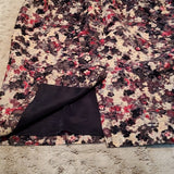 Talbots Floral Lined Knee Length Pencil Skirt Size 10P