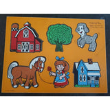 1976 Connor Toy 6 pieces Wooden Discovery Puzzle