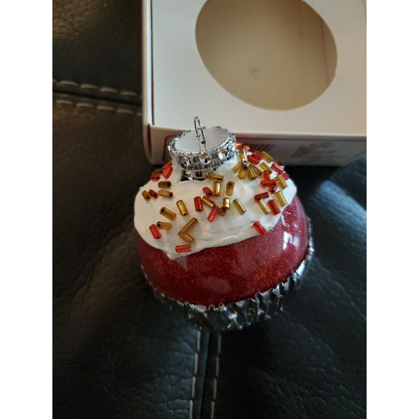 Topperscot Classic Collector's Series Red Cupcake Christmas Tree Ornament