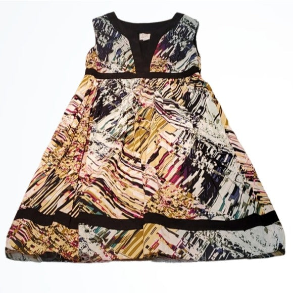 Suzi Chin for Maggy Boutique Colorful Aline Dress Size 6