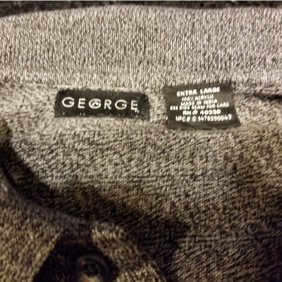 George Long Sleeve  Dress Polo Shirt Size XL