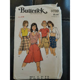 Butterick 3739 Sewing Pattern Misses A-line Pantskirt and Shorts