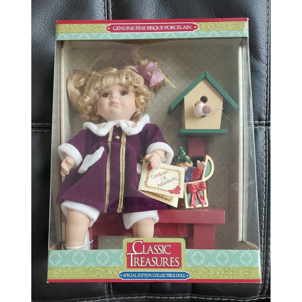 Classic Treasures - Girl Birdhouse and Toy Special Edition Collectible Doll New