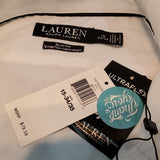 NWT Lauren Ralph Lauren Slim Fit Non Iron Dress Shirt Size 17