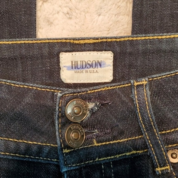 Hudson Signature Flap Pocket Dark Wash Bootcut Jean Size 25