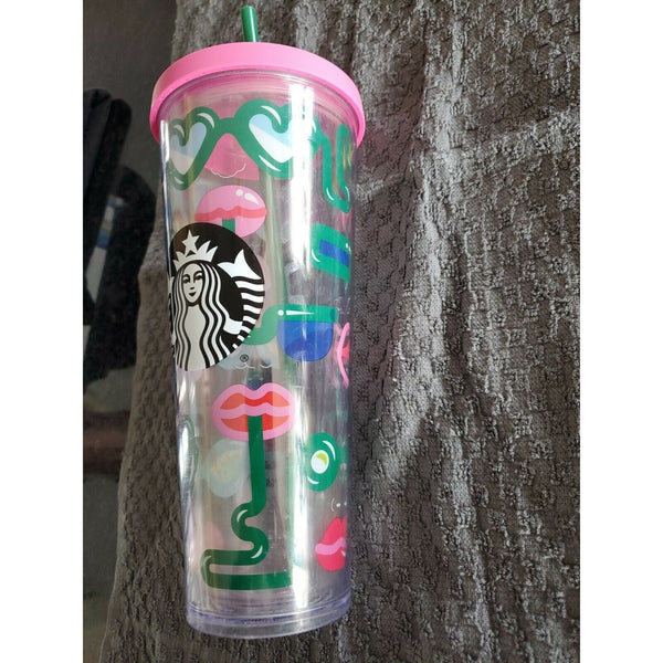 Starbucks Crazy Straws Sunglasses Lips Barbie Pink Venti
