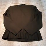 Talbots Petites Black Linen Blend 4 Button Blazer Size 12P