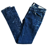 Rag & Bone Dark Acid Washed Lower Rise Skinny Blue Jeans Size 25