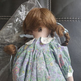 Vintage Genuine Porcelain Doll by Studio 5 Collection Floral Lace Dress In Box