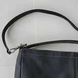Coach Vermillion Black Pebbled Leather Zipup Tote Satchel Bag Purse Dual Straps