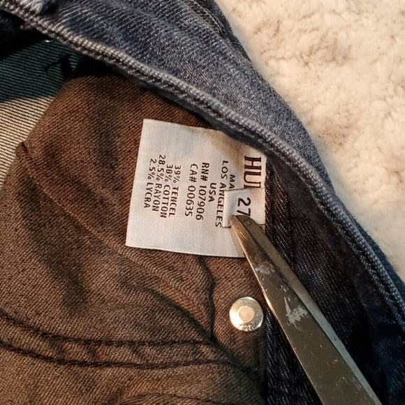 Hudson Collin Dark Wash Lower Rise Skinny Jeans Size 27