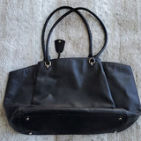 Kate Spade Black Pebble Leather Ashlee Anna Court Large Shoulder Bag Tote Bag